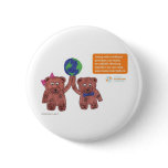 "Psoriasis can be a bear" pin buttons
