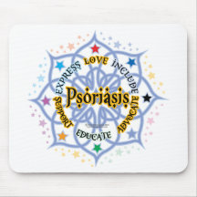 Psoriasis Lotus Mouse Pads