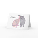 Psssst....I love you, with a cat kiss. cards