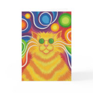 Psy-cat-delic greetings card