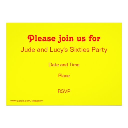 Psy-cat-delic invitation 'You're Invited'