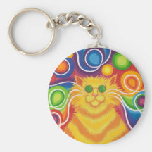 Psy-cat-delic keychain