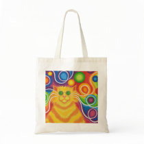 Psy-cat-delic tote bag