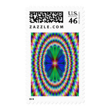 Psy Flower Splash Postage Stamps