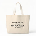 Psych Major Deadly Ninja bags by poorrichards Psych Major Deadly Ninja bags