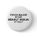 Psych Major Deadly Ninja buttons by poorrichards Psych Major Deadly Ninja buttons