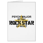 Psych Major Rock Star by Night Greeting Card