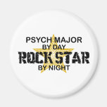 Psych Major Rock Star by Night Refrigerator Magnets