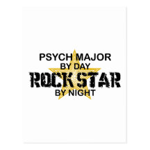 Psych Major Rock Star by Night Post Cards