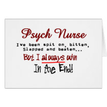 Psych Nurse Hilarious sayings Gifts cards