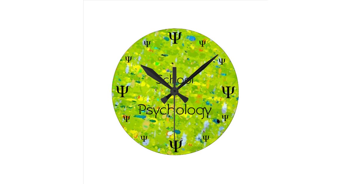 Psych Time School Psychology Clock Zazzle