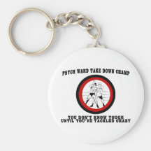 Psych Ward Take Down Champ Keychain