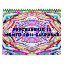 psychadelic 15 momth 2011 calendar