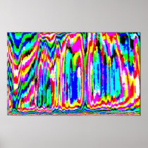Psychadelic Aurora Poster