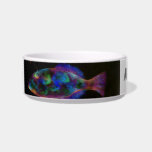 Psychadelic Fish Personalizable pet bowls