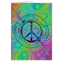 Psychadelic Peace Sign cards by Rave_On Psychadelic Peace Sign cards