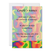 Psychadelic rainbow all+occasion custom announcement