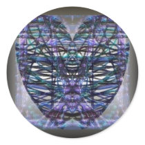 Psychadelic String up my heart stickers by VampOut Psychadelic String up my heart stickers