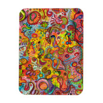 Psychedelic Abstract Art Premium Magnet