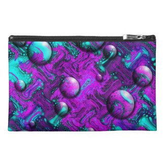Psychedelic Abstract with Bubbles Bagettes Bag Travel Accessory Bags