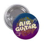 Psychedelic Air Guitar Retro Flair Pinback buttons