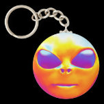 Psychedelic Alien keychains