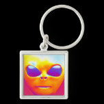 Psychedelic Alien keychains