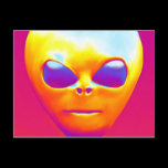 Psychedelic Alien postcards