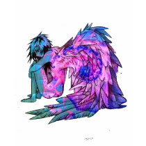 Psychedelic Angel t-shirts by DrippingxPitch Psychedelic Angel t-shirts