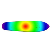 Psychedelic Art Gifts: Funky Rainbow Circles Skateboards