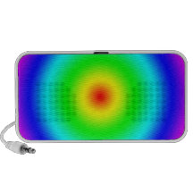 Psychedelic Art Gifts: Funky Rainbow Circles Mp3 Speaker