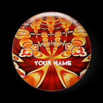 Psychedelic Art Name Template Button buttons