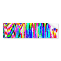 Psychedelic Aurora Sg Aurora A 3D Bitplane 50 Bumper Sticker