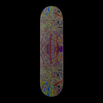 Psychedelic Bamboo skateboards
