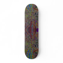 Psychedelic Bamboo Custom Skate Board