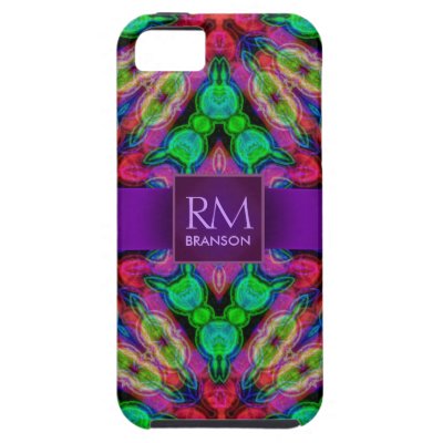 Psychedelic Batik Monogram Case-Mate™ iPhone 5 Covers