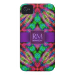 Psychedelic Batik Monogram iPhone4 Case-Mate™ Iphone 4 Case