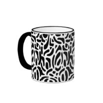 Psychedelic Black mugs