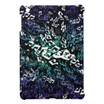 Psychedelic Blues Music Notes iPad Mini Case