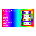 Psychedelic Bright Eyes business cards