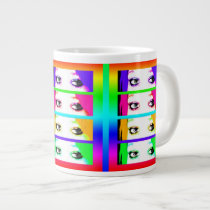 Psychedelic Bright Eyes Extra Large Mug