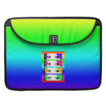 Psychedelic Bright Eyes Sleeves For MacBook Pro