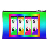 Psychedelic Bright Eyes Travel Accessory Bag
