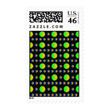 Psychedelic Bubbles Postage Stamp