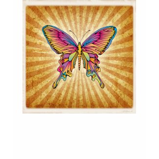 Psychedelic Butterfly Burst Shirt shirt
