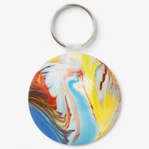Psychedelic Circle keychains