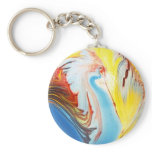 Psychedelic Circle Key Chain