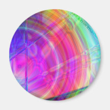 Psychedelic Circle Magnets