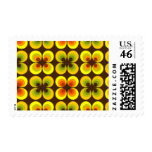 Psychedelic circles stamp