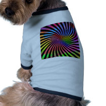 Psychedelic Color Spiral: pet clothing